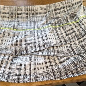 Lucky in Love Gray and White Patterned Skirt